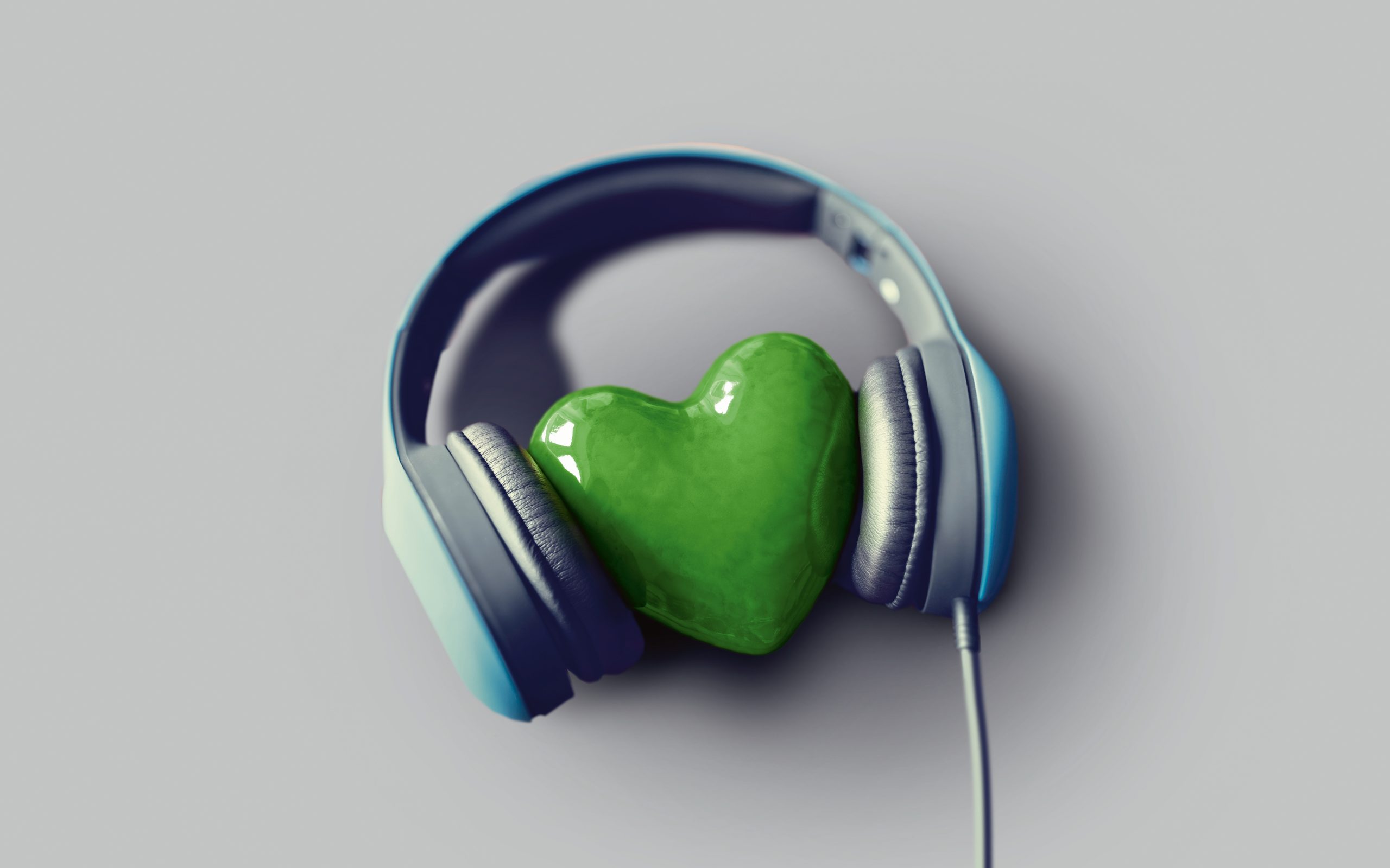 WDR5-Visual von Bosbach: Grünes Herz mit Kopfhörer